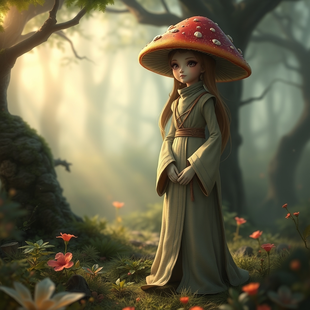 اگر قارچ دختر بود در جنگل4