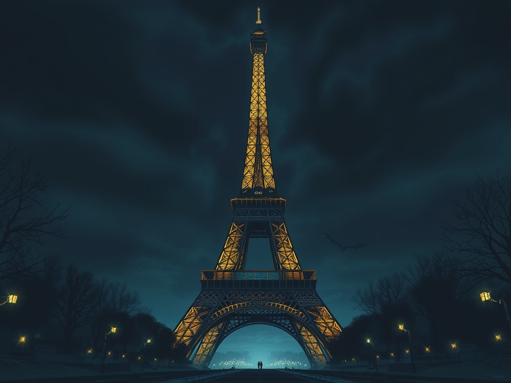 برام عکس برج ایفل از روبرو بساز
با جزعیات کامل
سبک فانتزی
با فاصله کمی دور
در شب مخوف

12
