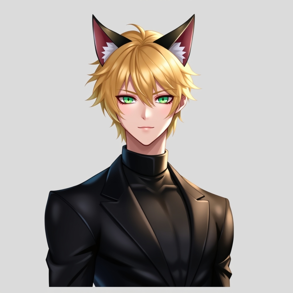 کت نوار که چشمانش سبز و موهای طلایی داشته باشد مثل آدرین اگرست19