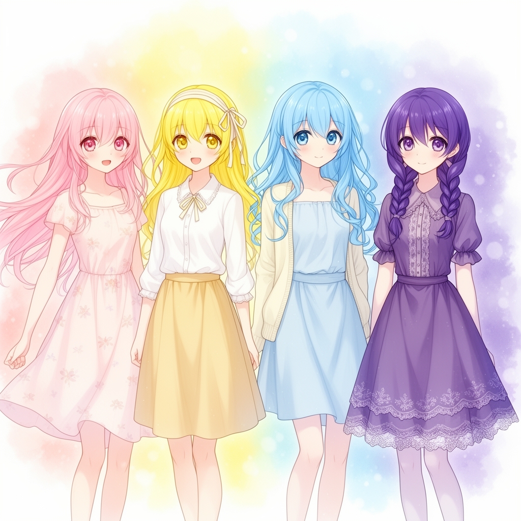 رنگ ها اگر دختر بودند3