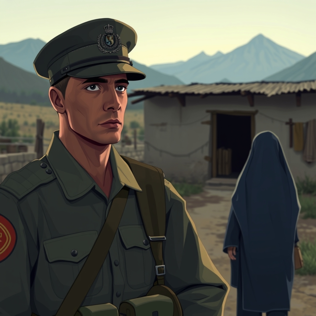 سربازی ک بعدچندماه ازازدواج بادخترافغانی، مرخصیش تموم شده داره برمیگرده پادگان نیروی انتظامی
10