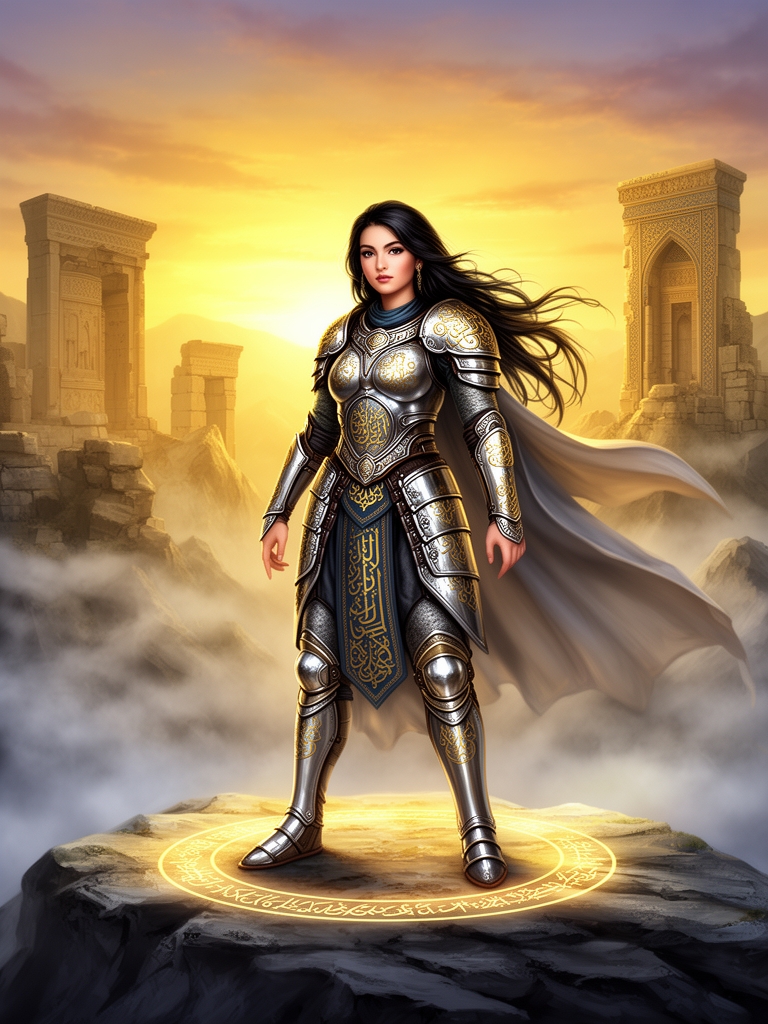 یک دختر ایرانی با لباس رزم5