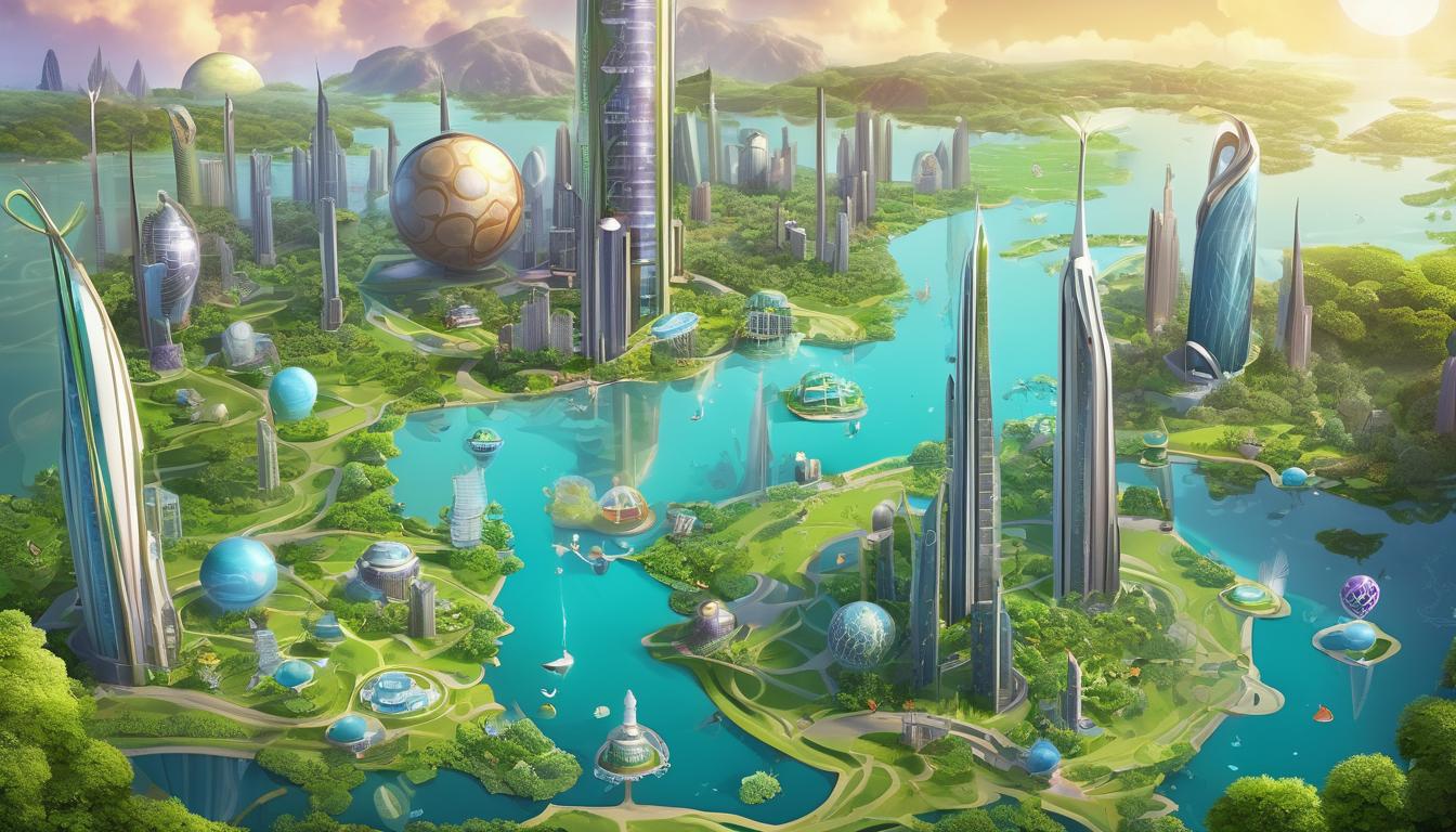 یه شهر رویایی بساز با ساختمان هایی بلند در سیاره ی ناهید 22