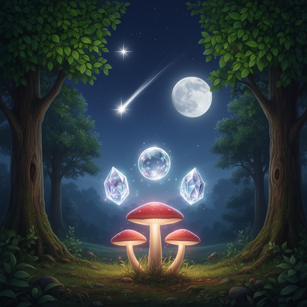 🌳🌳🍄🍄🍄🔮🔮⭐⭐🌠🌕0