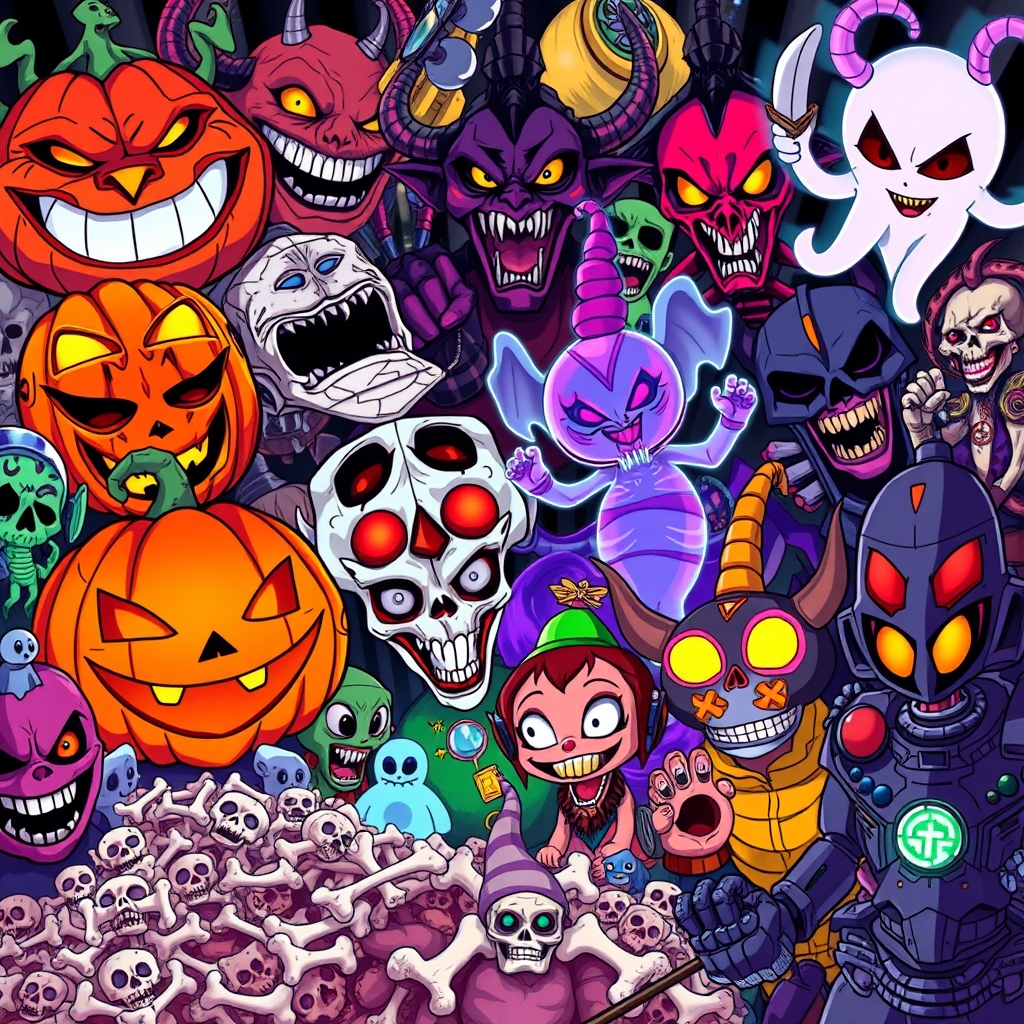 🎃👺👹☠️😈🤡👻💀👾👽🤖20