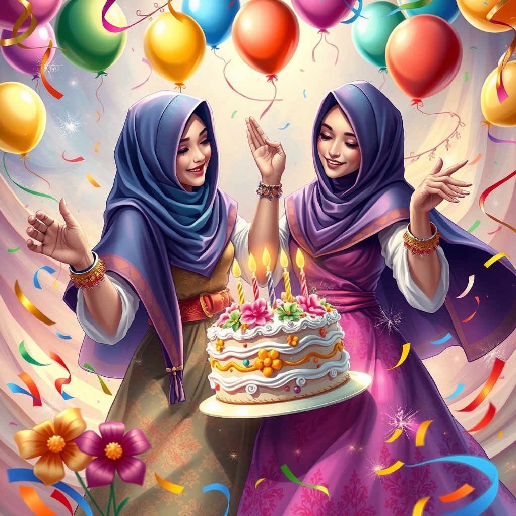 🧕🏻🧕🏻 خیلی زیبا 🍻💃🏻🎂🎁🎆🎉🎈 در تولد 1