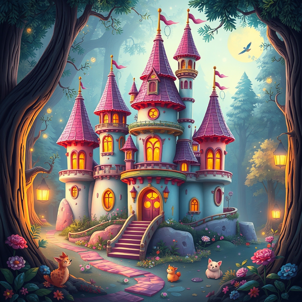 یک قصر  در اعماق جنگل که بشدت کیوت و فانتزی است
20