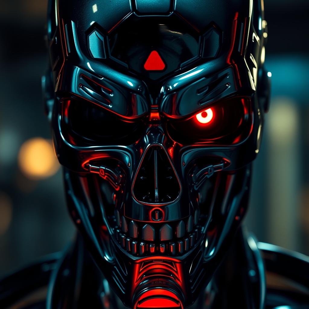 تصویری از صورت ترمیناتور که به روبرو نگاه میکند12