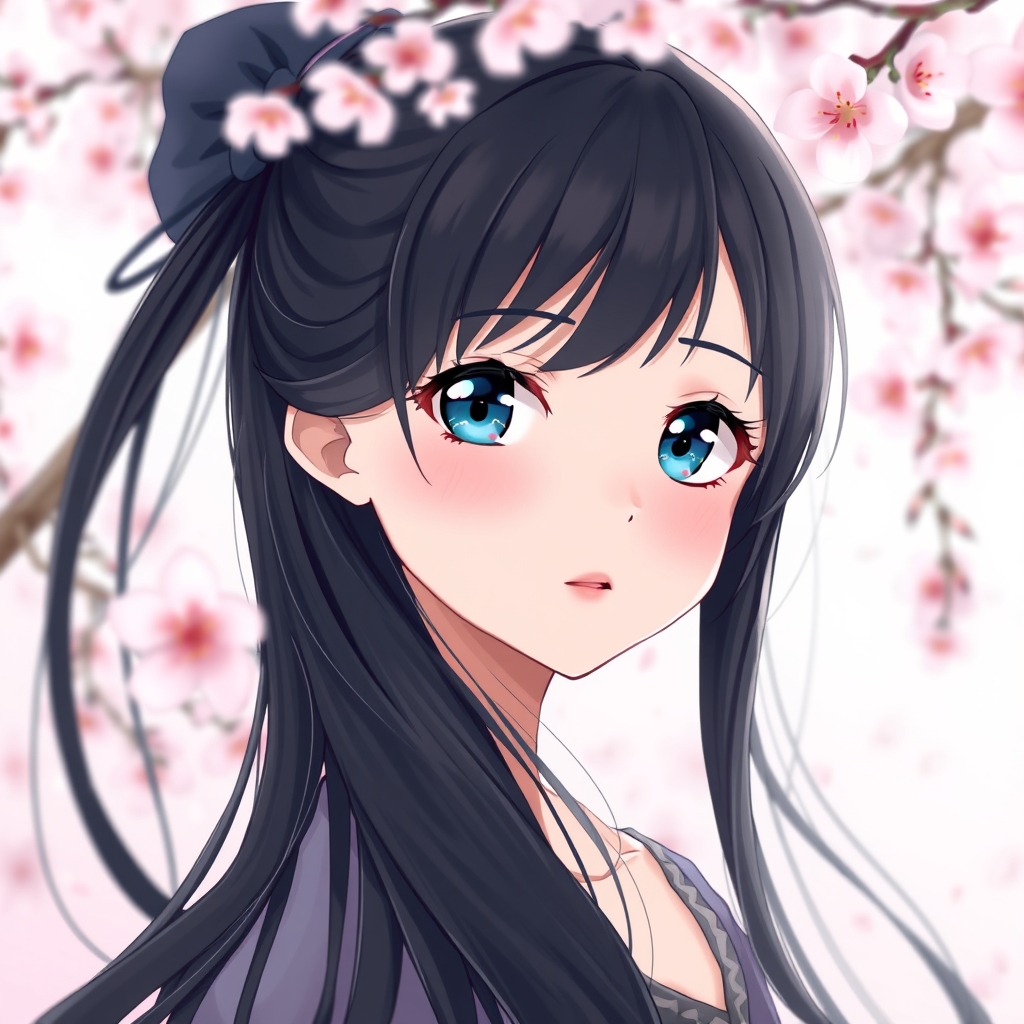 عکس یک دختر زیبا با موهای بلند سیاه و چشم های ابی و بی حال و لب سرخ و گونه ای زیبا .
14