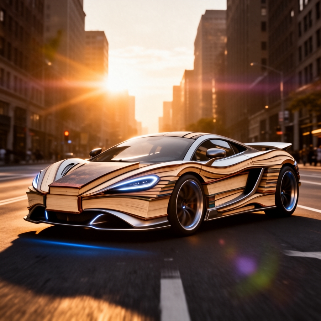 یه خودرو ساخته شده از کتاب‌های مختلف، پیشرفته اتوماتیک و خوش استایل4