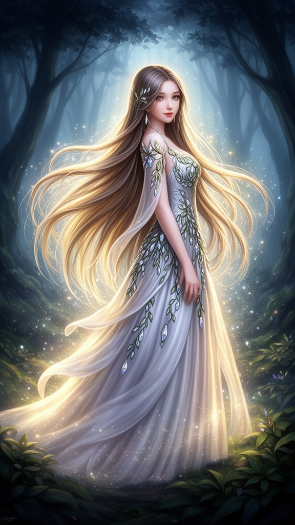 دختری با موهای بلند و زیبا4