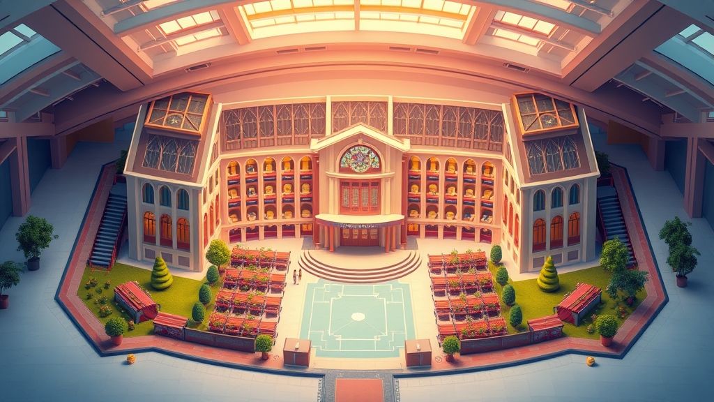 یک مدرسه بسیار بزرگ لوکس و پر امکانات که بسیار ایده آل و فضای دلگرم داشته باشه4