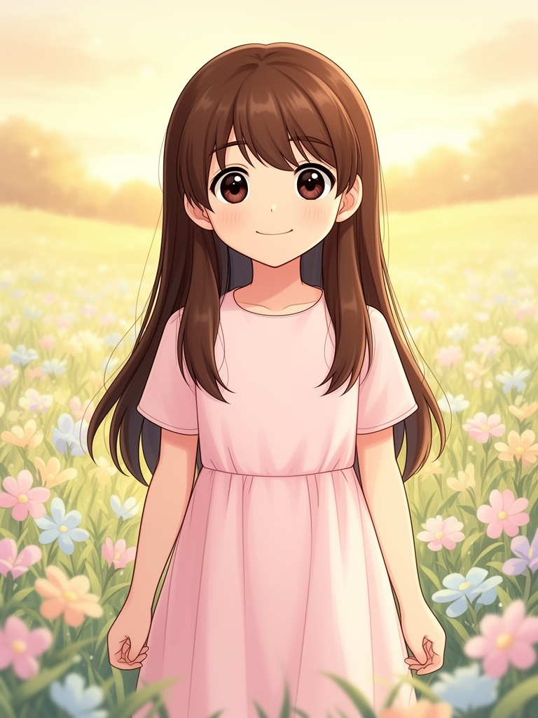 یک دختر ده ساله که به اسمش که بهار هست همخونی داشته باشه با موهای قهوه ای بلند چشم های قهوه ای تیره که با اومدنش زندگیمون قشنگ تر شد1