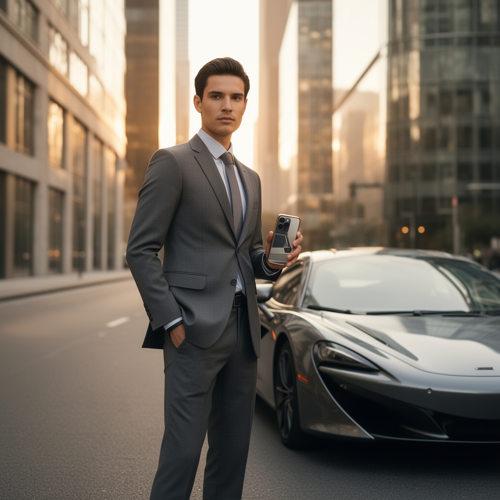 من میخام در عکس خیلی سروت مند باشم و با ماشین گران قیمت وگوشی گران ایستاده باشم3