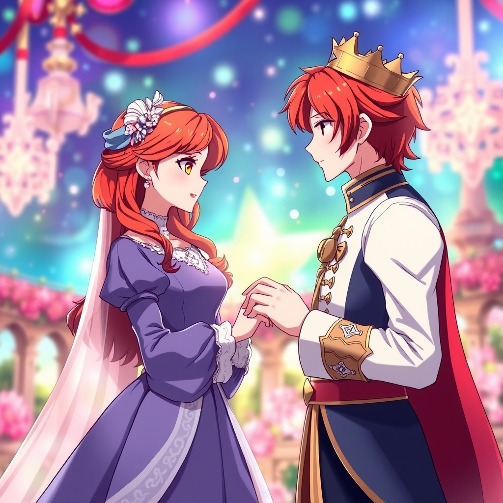 👩‍🦰🤴♥️💍15