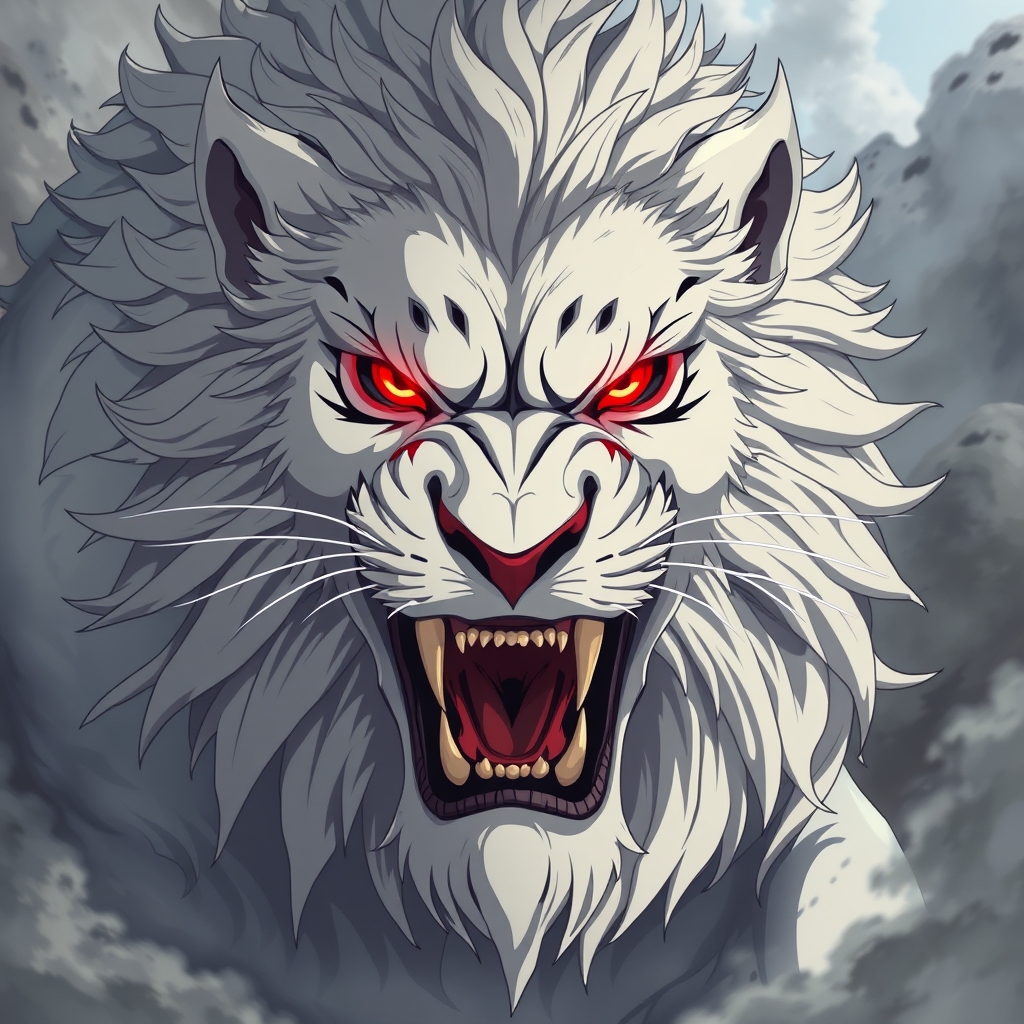 شیری وحشتناک خطر ناک به رنگ سفید 15