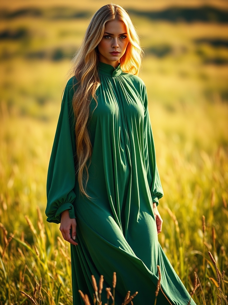 یک دختر قد بلند مو بلند موطلاییچشم طلایی رنگ بدن کاراملی8