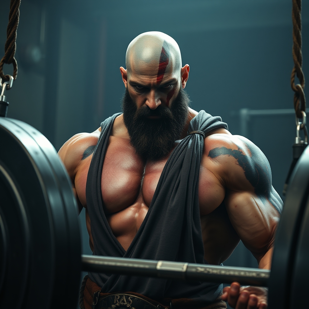 کریتوس در باشگاه بدنسازی19