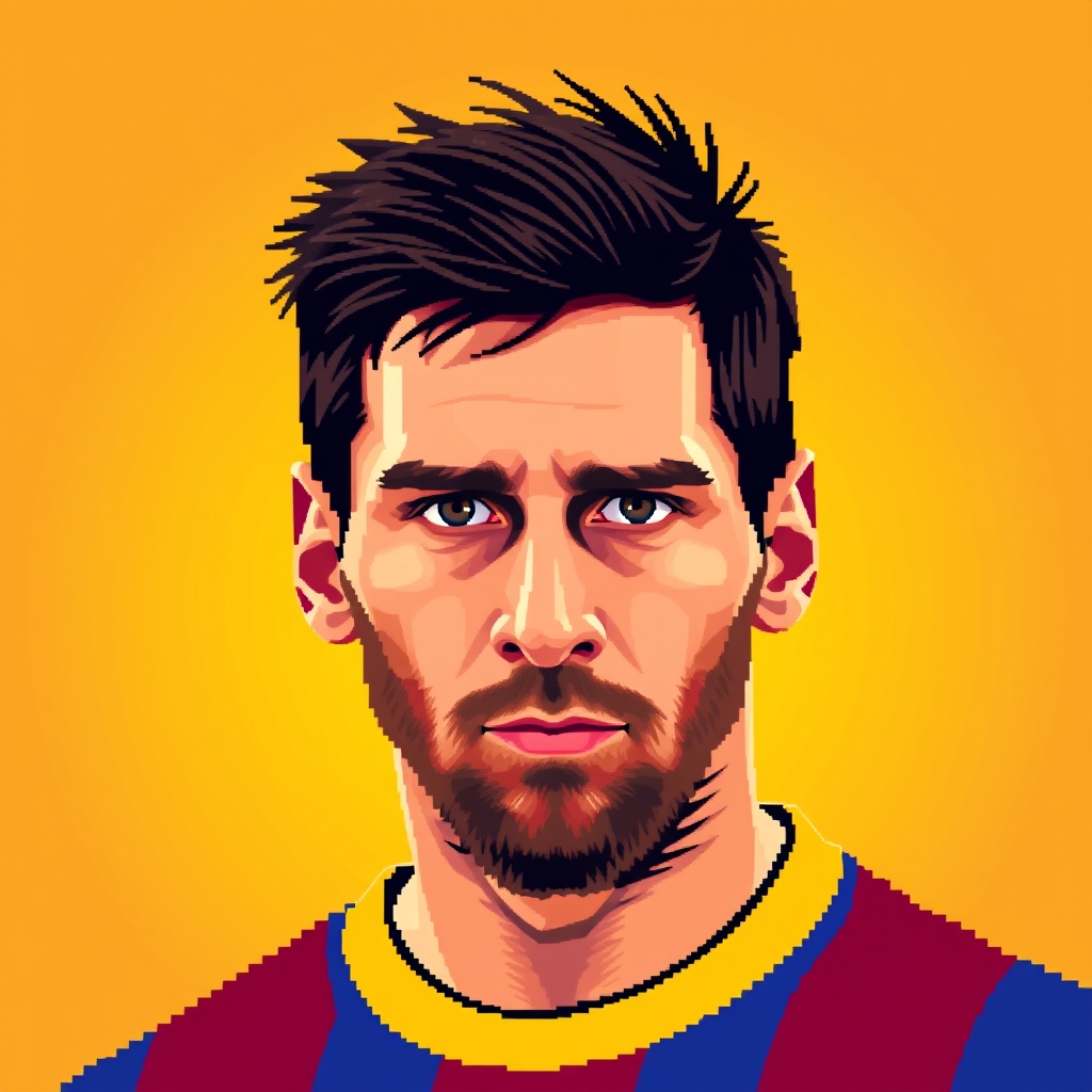 عکس پیکسلی مسی
5