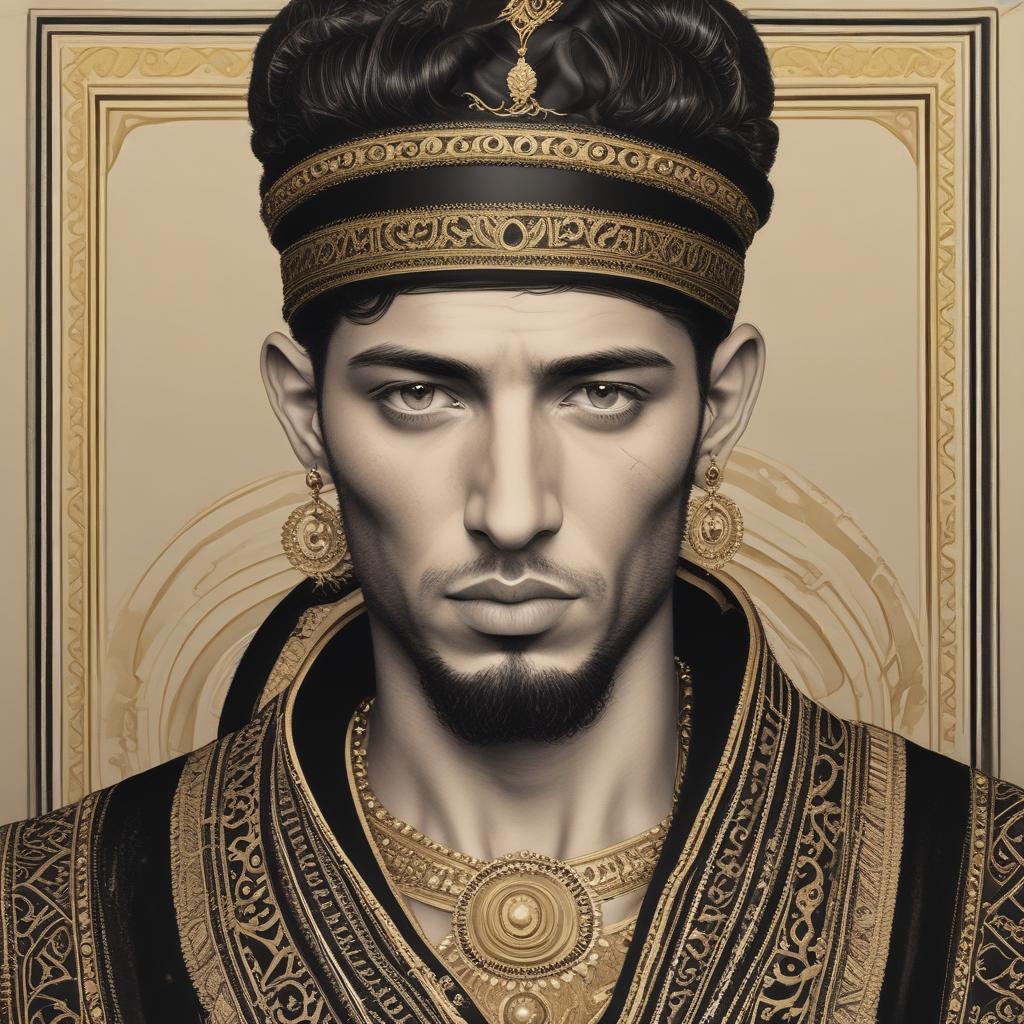 عکس مشکی طلایی به اسم آرش 7