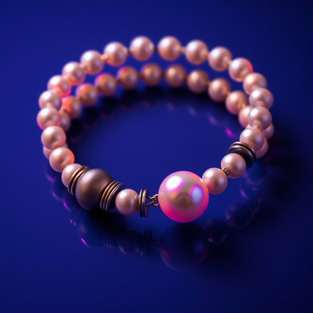 یک دستبند با مروارید1