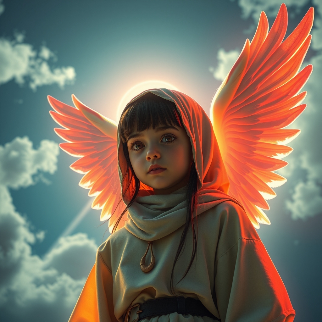 فرشته ای۱۲ساله دختربه زیبایی خورشیدوبه سفیدی ابردرآسمان ها2
