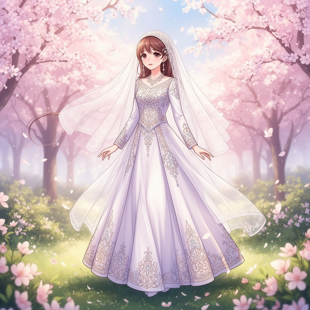 دختری خوشگل زیبا با لباس عروس قهویه 3