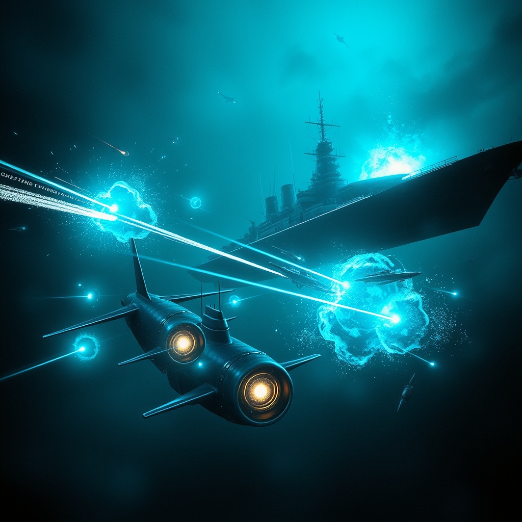 جنگ بین زیر دریایی ها با ناو ها در اقیانوس 3