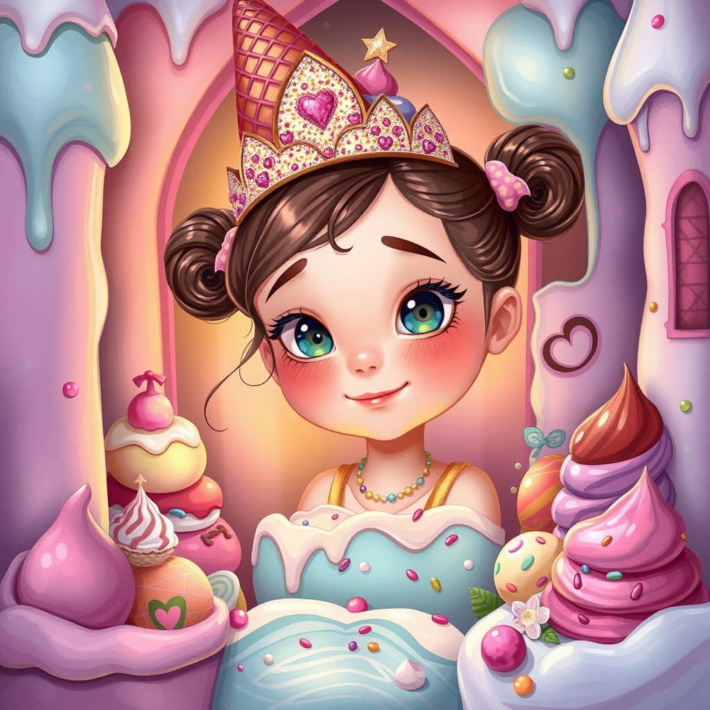 یک دختر که در قصری از جنس بستنی زندگی می کند15