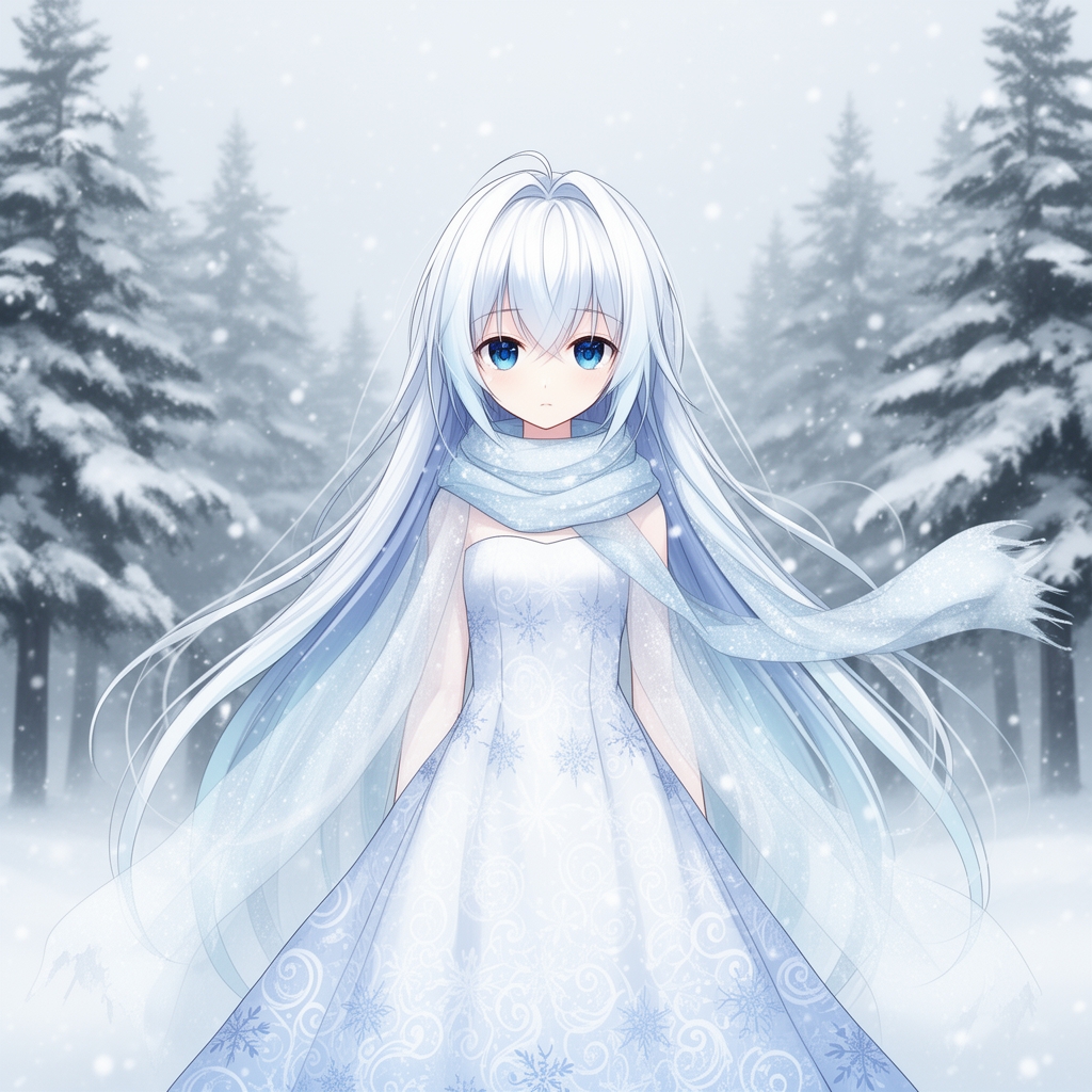 اگر زمستان دختر انیمه ای بود4