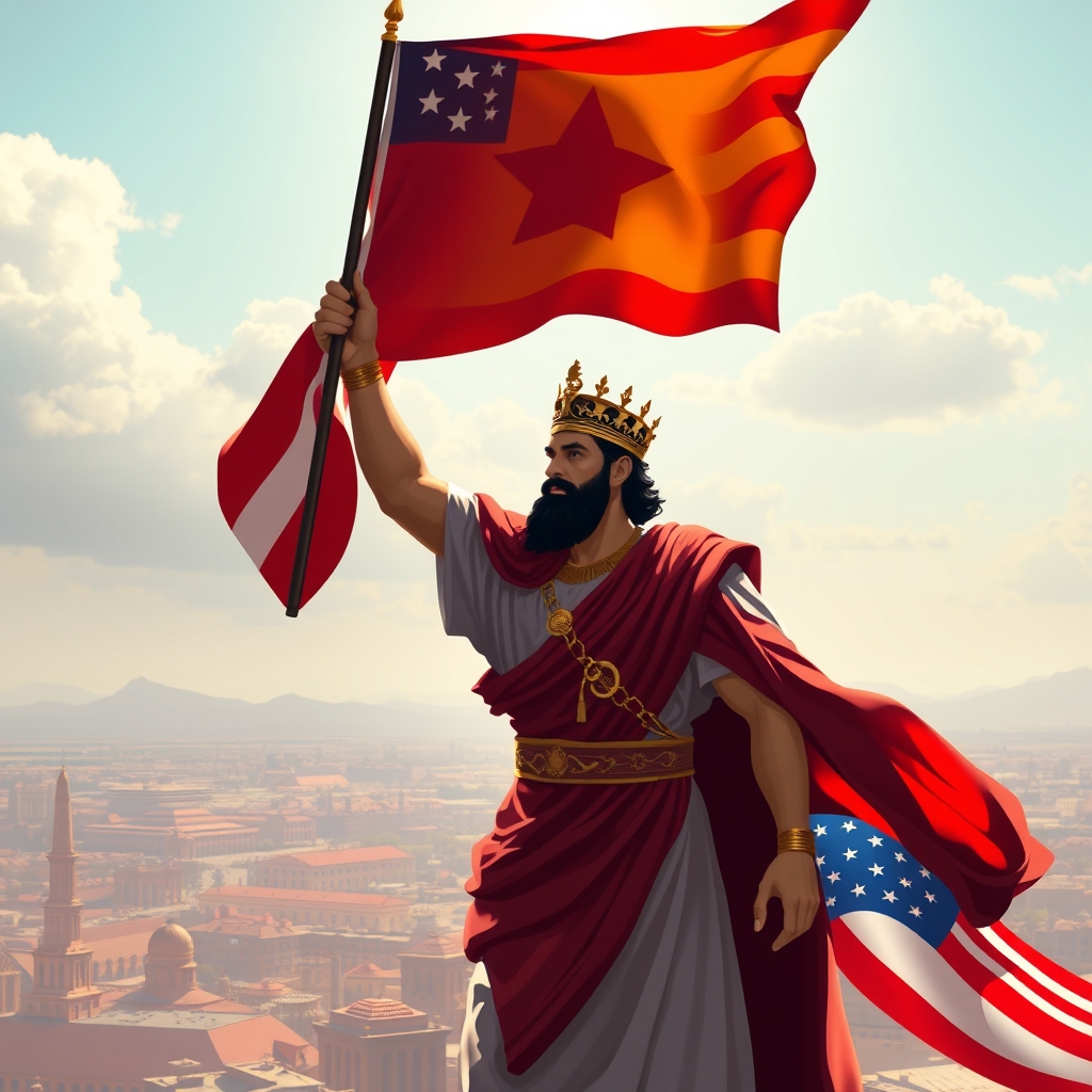 عکس کوروش بزرگ که داره آمریکا رو به میکنه12