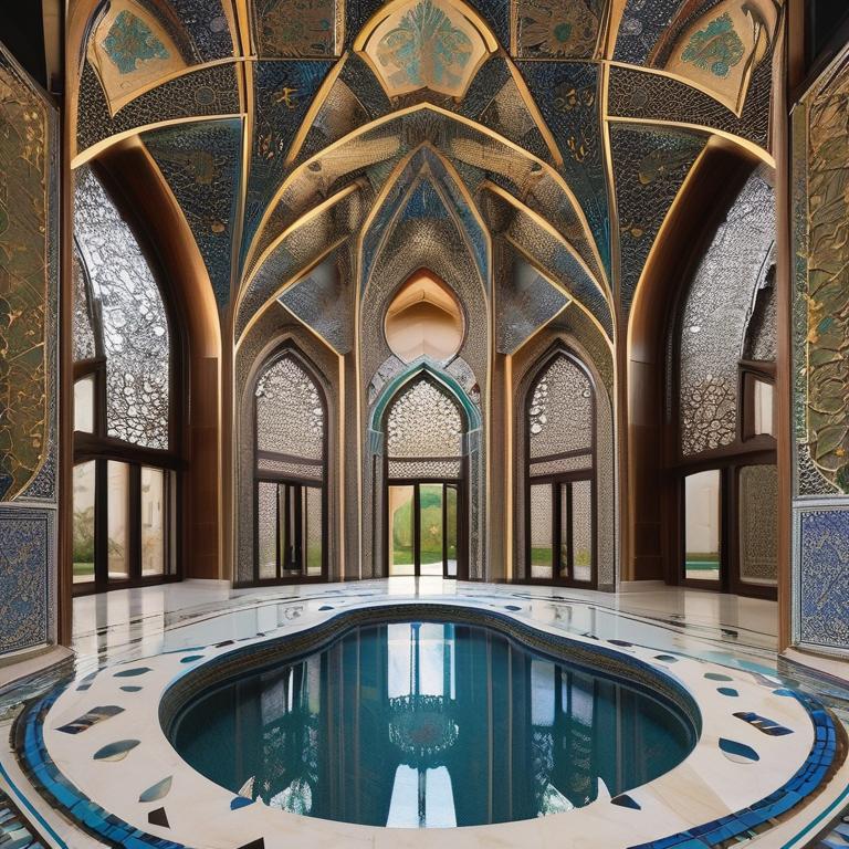 یک عمارت زیبا که حاصل هنر معماری ایرانی است16