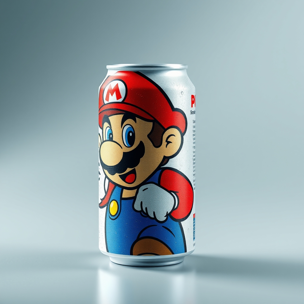 نوشابه با طرح سوپر ماریو 18