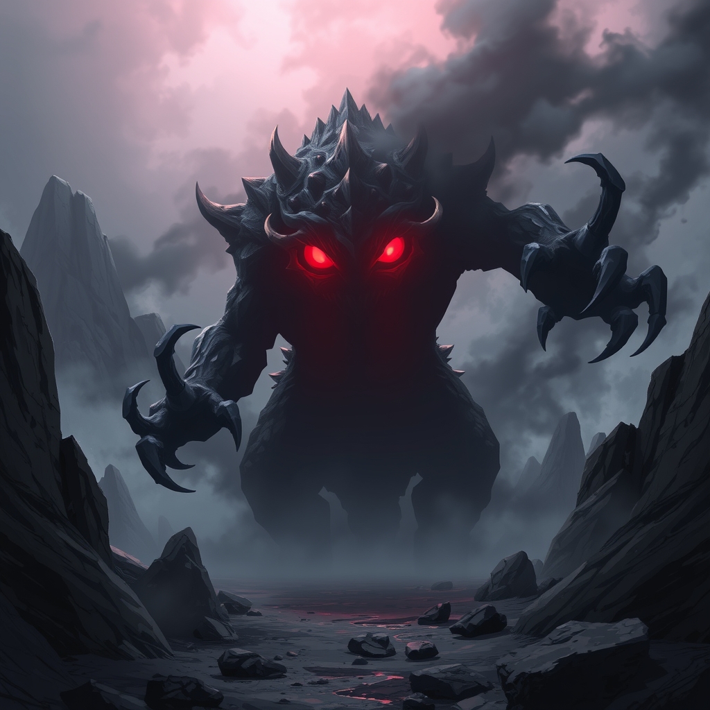 هیولای ترسناک که تا حالا کسی ندیده زیرا هرکس پیش این میره تا باهاش بجنگه خبری ازش نمیشه
8