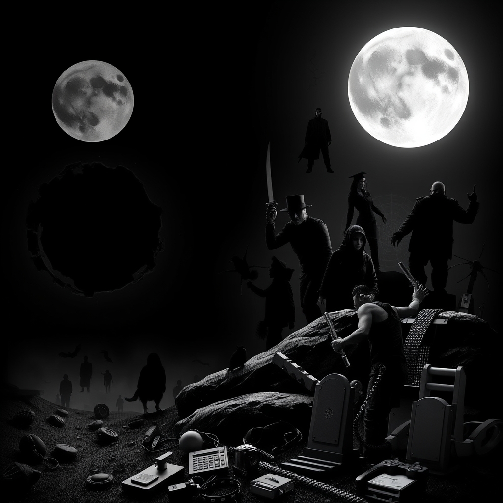 🕳️💣🌚🦾👣🗣️👤👁👥🥷🕵‍♀️👨‍🎓👩‍💻👨‍✈️🧛‍♀️🧛‍♂️🕶🎩🎓🐦‍⬛🖤⚫⬛⬛🕷🕸🦍🐈‍⬛🐾🪨🌑🌪🎼🎧🎤🎹🎬🎮🎥📽🎞📞🖨🪦🔬🗄📓🖊✒️🇦🇸🏴3