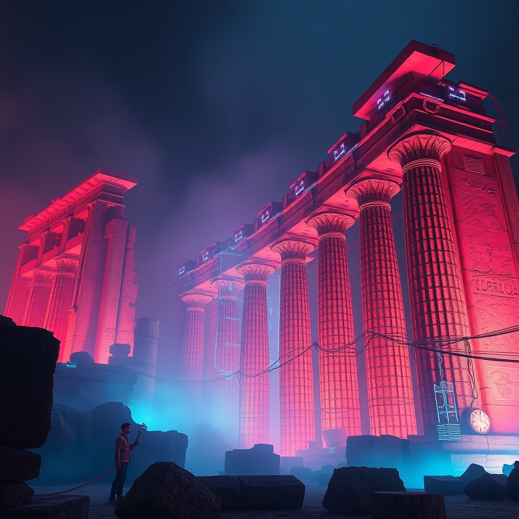 تخت جمشيد به سبک سایبرپانک0