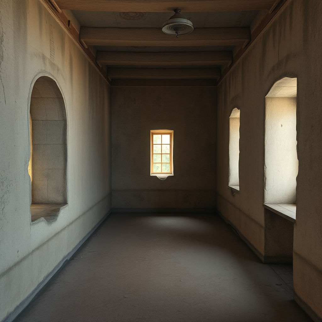 فضای داخلی اتاق باستانی خالی3