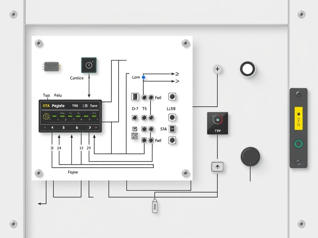 عکس شماتیک از اجزای برد کنترل آسانسور5
