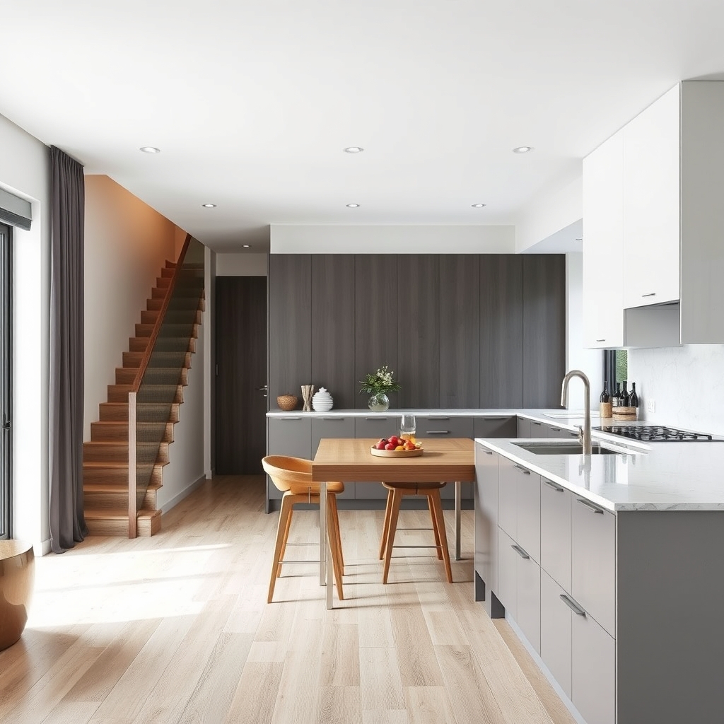 عکس از روبهرو باشه و سمت راست آشپز خانه و سمت چپ پله باشه
13