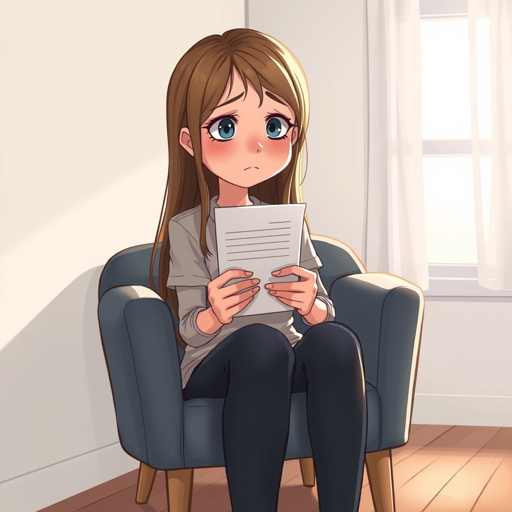 دختری که کارنامهشو گرفته و کارنامهاش توی عکس دیده شده و ناراحته داره گریه میکنه ریاضی شده ۲ فارسی شده ۱ قرآن شده ۱۰ مطالعات شده ۱ ریاضی شده صفر و .....5