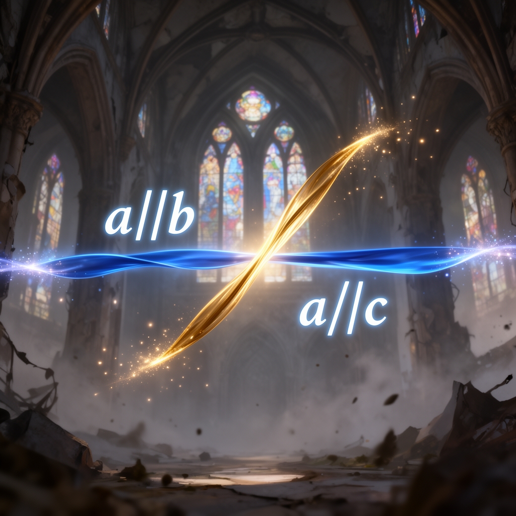 خط a با خط b موازی است. a||b
خط a با خط c موازی نیست. a|/|c4