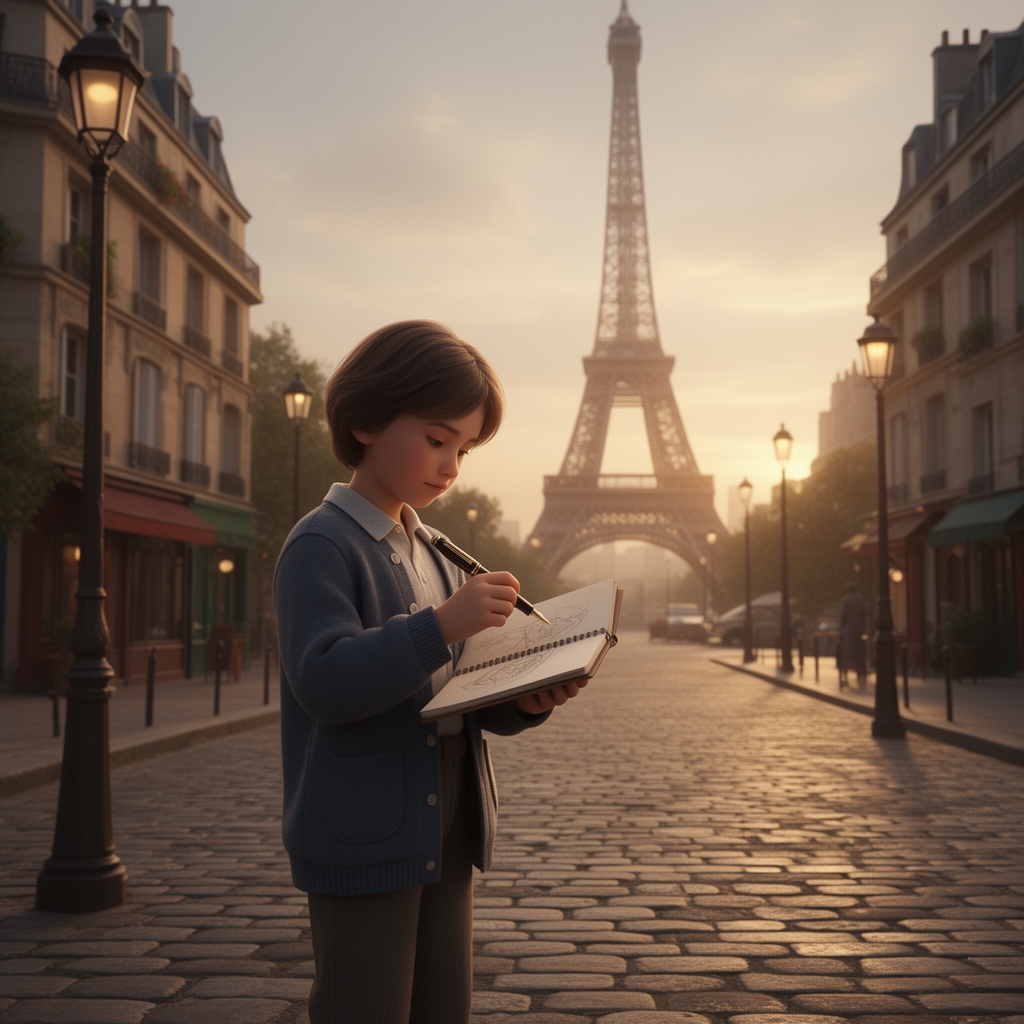 من باشم توی پاریس بچگیمم بقلم باشه
2