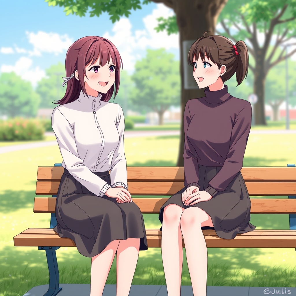 دو دوست دختر که دارند حرف میزند
4