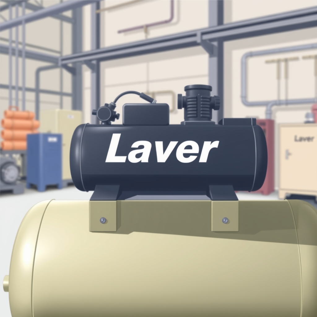 کمپرسور باد اویل فری سایلنت تو فضای صنعتی و روی مخزن بنویس laver 
نوشته حالت طبیعی تر و برجسته تر باشه3