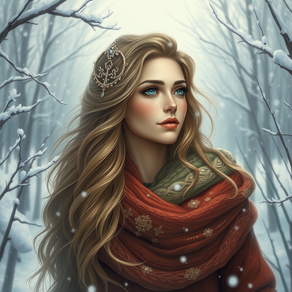 زمستان اگر آدم بود
به شکل یه خانم زیبا
❄️4