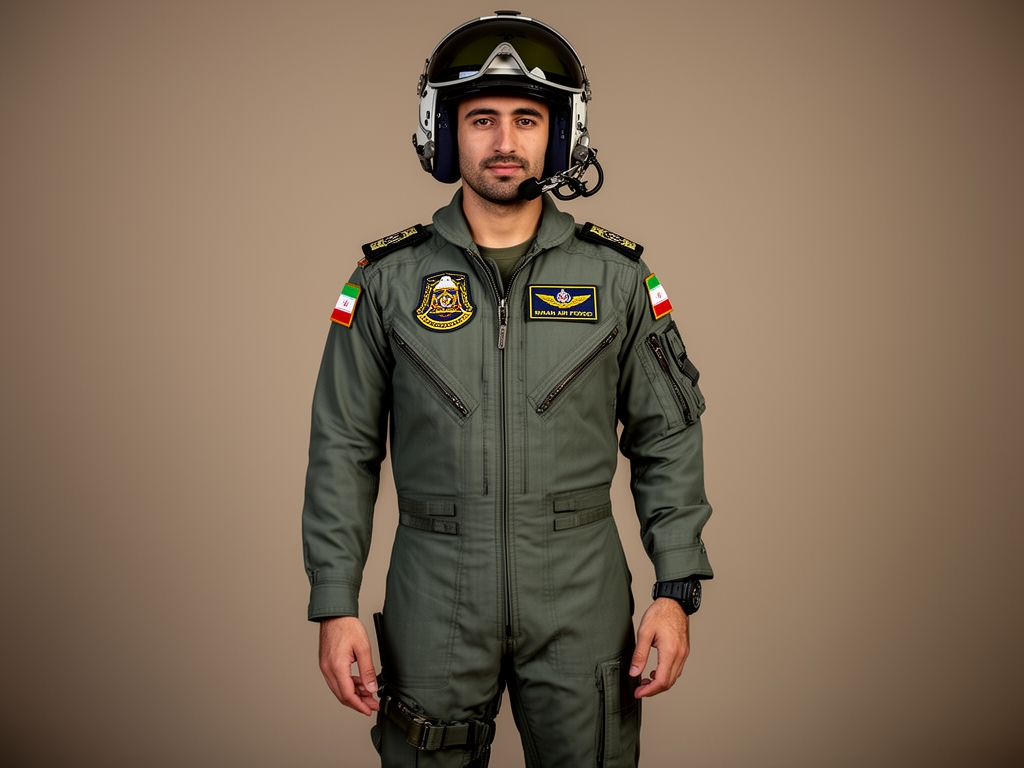 بالباس نظامی خلبانی ایرانی1