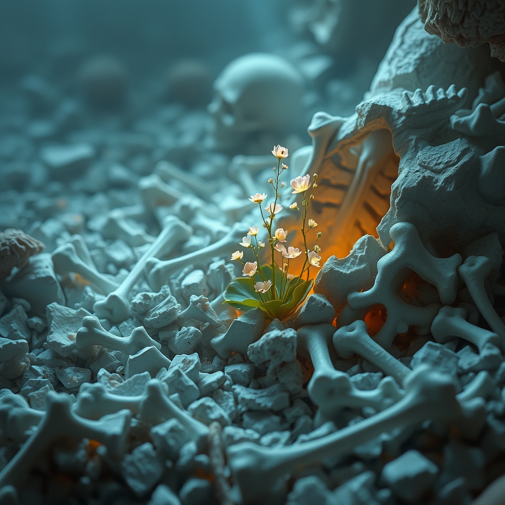 میانِ استخوان های خُرد شده ایم؛اما"امید"تقلامیکند
برای روییدن..18