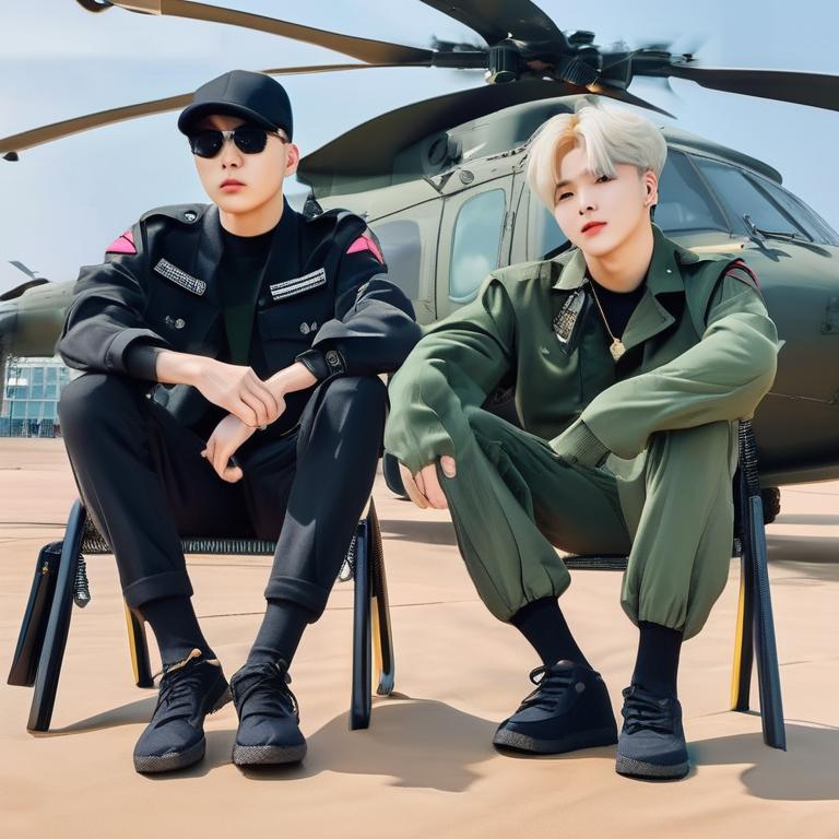 یونگی و جیمین در سربازی 8