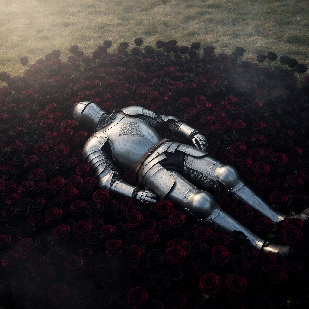 شوالیه خابیده توی دشت گل رز سیاه
سبک واقع گرایانه
عکس از بالا4