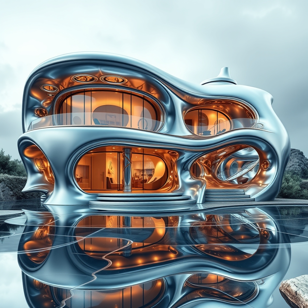 A picture of an(خونه ویلایی),Liquid Metal0